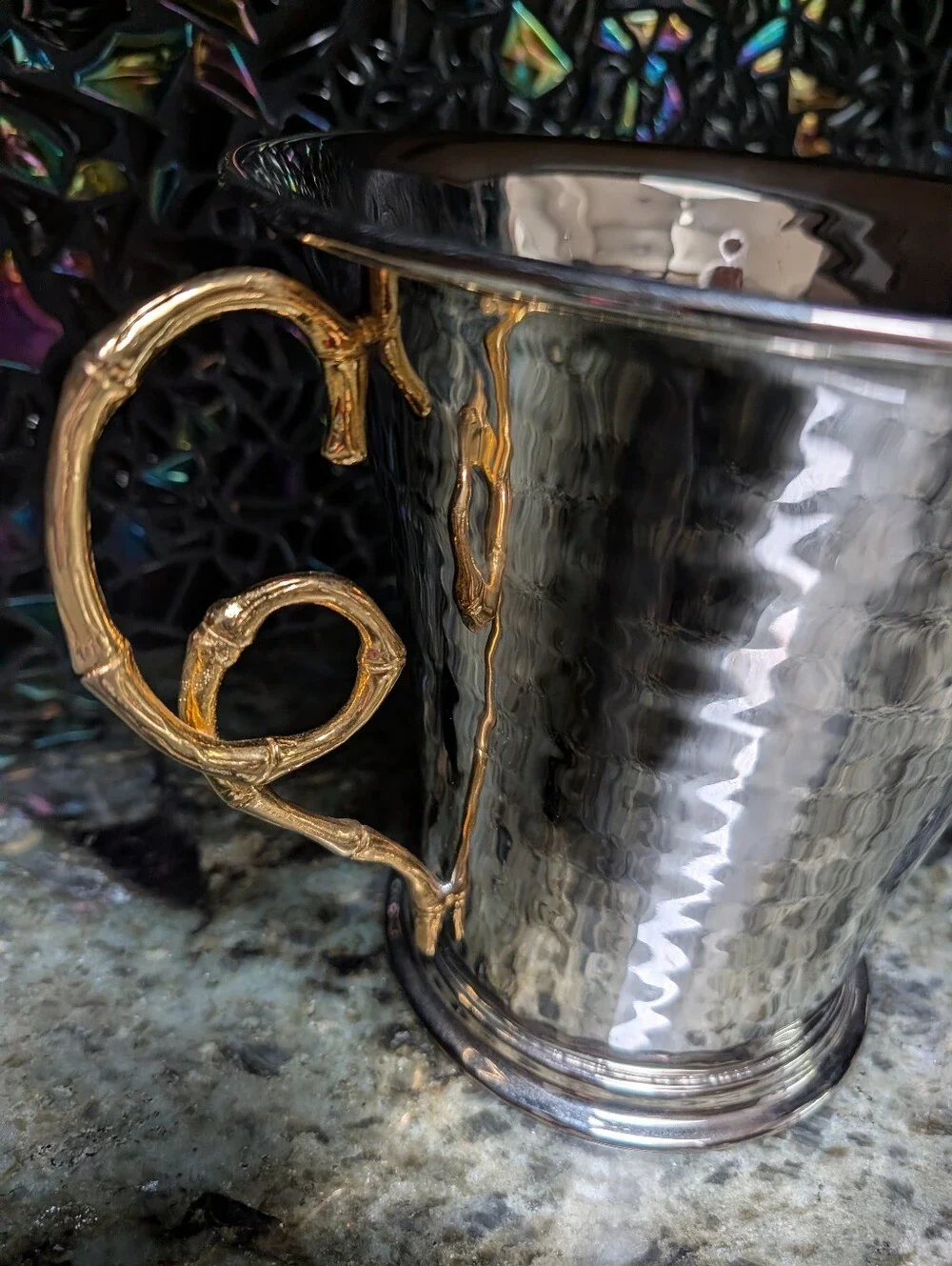 L'OBJET evoca champagne bucket wine chiller 24k gold
